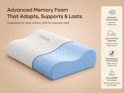 Vistaar™ OrthoCloud Memory Foam Pillow