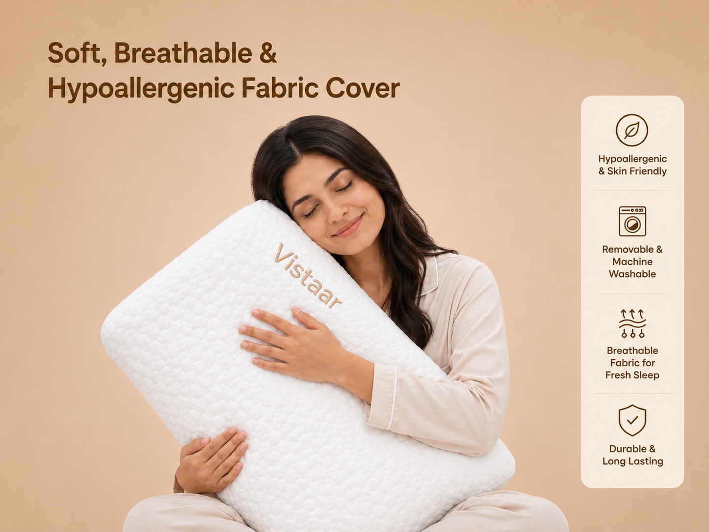 Vistaar™ OrthoCloud Memory Foam Pillow