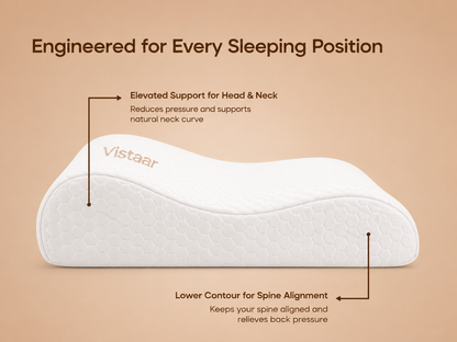 Vistaar™ OrthoCloud Memory Foam Pillow