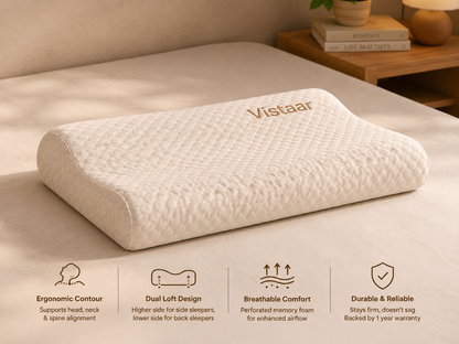 Vistaar™ OrthoCloud Memory Foam Pillow